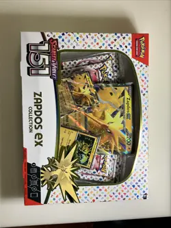 Pokemon Scarlet And Violet 151 Zapdos EX Collection Box - New Factory Sealed - Image 1