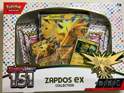 Pokemon Scarlet And Violet 151 Zapdos EX Collection Box - New Factory Sealed - Image 2