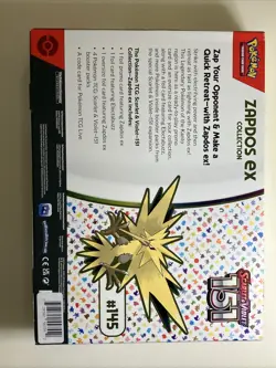 Pokemon Scarlet And Violet 151 Zapdos EX Collection Box - New Factory Sealed - Image 3