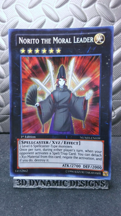 | Yugioh Norito the Moral Leader NUMH-EN039 Secret Rare NM- 🔥 | - Image 1