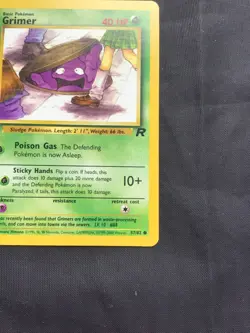 Pokemon Cards: Team Rocket 1st Edition Common: Grimer 57/82 - Image 4