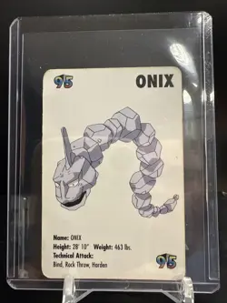 918071 - Onix #95 Pokemon Card Game Mini KFC 1998 Nintendo - Image 1