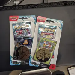 Pokemon TCG Journey Together Blister Pack Yanma And Scraggy Promo Cards - Image 1