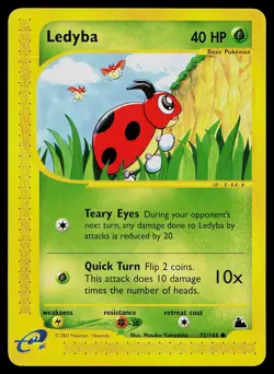 Pokemon Card - Ledyba Skyridge 72/144 Common - Image 1