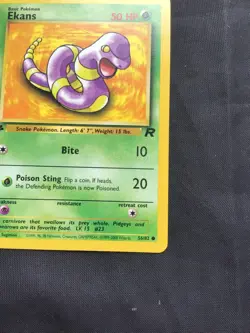 Pokemon Cards: Team Rocket 1st Edition Common: Ekans 56/82 - Image 4