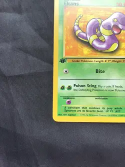 Pokemon Cards: Team Rocket 1st Edition Common: Ekans 56/82 - Image 5