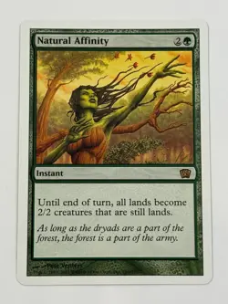 Natural Affinity 8th Edition Regular MTG Trading Card - Image 1