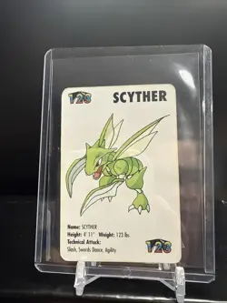 918070 - KFC Vintage 1998 Nintendo Pokemon Scyther Mini Card #123 - Image 1