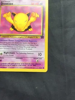 Pokemon Cards: Team Rocket 1st Edition Common: Drowzee 54/82 - Image 4