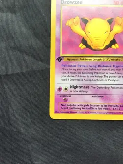 Pokemon Cards: Team Rocket 1st Edition Common: Drowzee 54/82 - Image 5