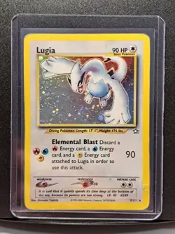 Lugia 9/111 Neo Genesis Unlimited 2000 Rare Holo Pokemon TCG Ungraded Card - Image 2