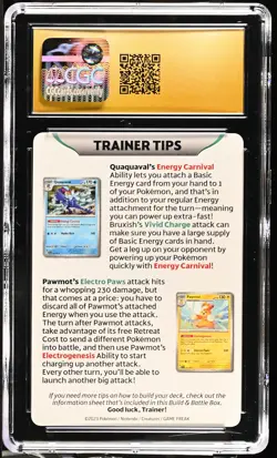 CGC Pristine 10 Pokemon Trainer Tips Koraidon Insert Card Scarlet & Violet - Image 2