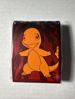 x65 Sealed Charmander Obsidian Flames Card Sleeves from Pokemon TCG ETB - Image 1