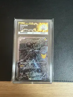 Pokemon Zekrom 114/115 Celebrations Full Art ACE 9 Graded Card - Image 1