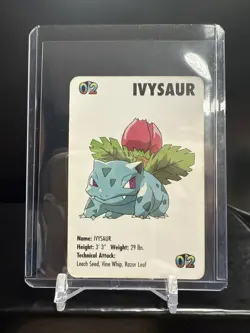 918069 KFC Vintage 1998 Nintendo Pokemon Ivysaur Mini Card Gotta catch em all LP - Image 1