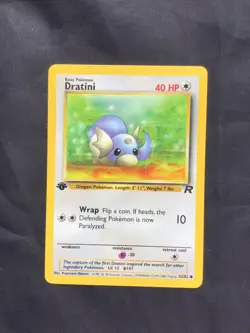 Pokemon Cards: Team Rocket 1st Edition Common: Dratini 53/82 - Image 1