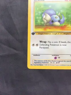 Pokemon Cards: Team Rocket 1st Edition Common: Dratini 53/82 - Image 5