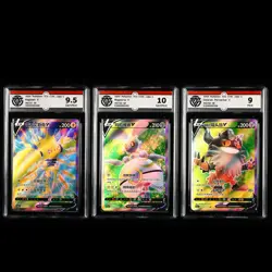 CCG 10/9.5/9 Nintendo Pokemon TCG CHN. card 3pcs - Image 1