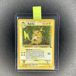 🔥 Raichu 14/62 🔥 Original Holo Rare Fossil Set Pokemon Card WOTC TCG 1999 - Image 1