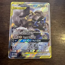 Pokemon TCG Lucario Melmetal GX Sun Moon SM192 Promo Card - Image 1