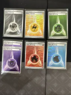 Pokemon - Full Holo Energy Set 7 Card Lot (Black Bolt / White Flare) - Image 1