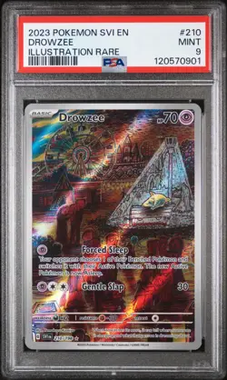 PSA 9 Drowzee 210/198 Illustration Rare Scarlet & Violet Base Set Pokemon Card - Image 1