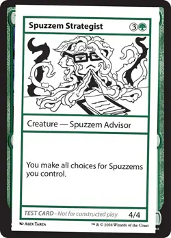 Spuzzem Strategist x1 1x Mystery Booster 2 Playtest Card NM MTG - Image 1