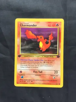 Pokemon Cards: Team Rocket 1st Edition Common: Charmander 50/82 - Image 1