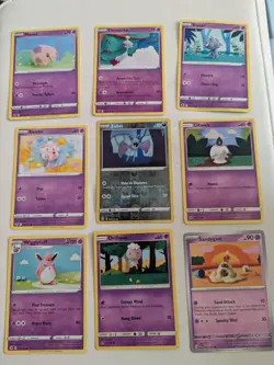 Asako Ito Psychic Pokemon Crocheted Art Card Lot Of 9 Espurr Litwick Full Page - Image 1