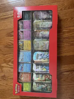 Pokemon TCG Prismatic Evolutions Costco 8 Mini-Tin Bundle w/ Promo Cards SEALED - Image 1