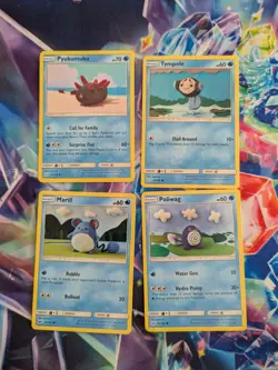 Asako Ito Crocheted Art Water and Grass Pokemon Card Lot Of 9 Cherubi Marill LP - Image 1