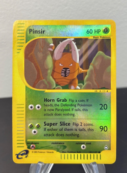 2002 Pokemon Pinsir Reverse Holo Aquapolis 101/147 Card Lightly Played - Image 1