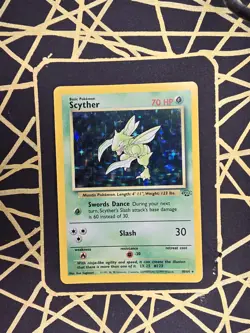 🔥 Scyther 10/64 🔥 Original Holo Rare Jungle Set Pokemon Card WOTC 1999 TCG - Image 1