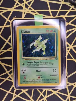 🔥 Scyther 10/64 🔥 Original Holo Rare Jungle Set Pokemon Card WOTC 1999 TCG - Image 2