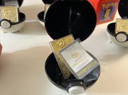 5 Pokemon 23k Gold Plated cards 1999 Burger King: Charizard, Mewtwo, etc. - Image 5