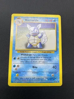 1999 Wartortle Evo Box Error Misprint Pokemon Card Base Set NM - 42/102 - Image 1