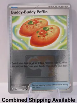 Buddy-Buddy Poffin - 144/162 League & Championship Cards NM Reverse Holo 12479 - Image 1