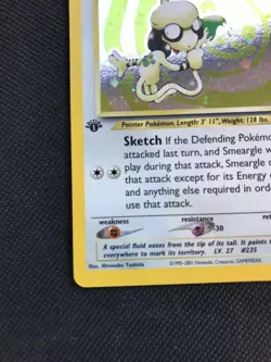CLEAN Pokemon Card Neo Discovery 1st Edition Rare Holo Smeargle 11/75 MINT / NM - Image 5