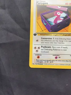 Pokemon Cards: Team Rocket 1st Edition Uncommon: Porygon 48/82 - Image 5