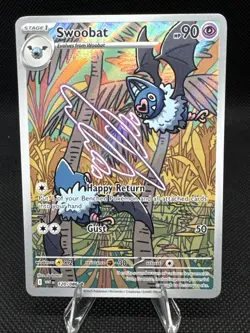 Swoobat 2025 Pokemon White Flare Illustration Card 120/086 Rare - Image 1