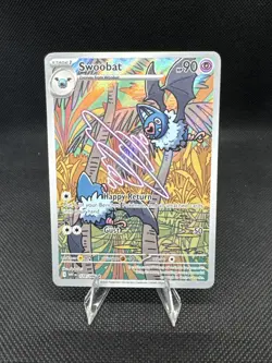 Swoobat 2025 Pokemon White Flare Illustration Card 120/086 Rare - Image 2