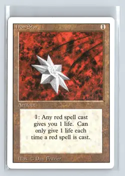 IRON STAR - MTG Magic the Gathering Card - Revised - Uncommon - Image 1