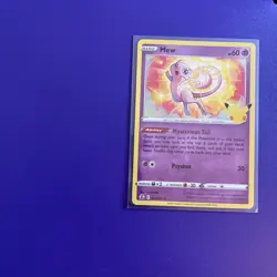 Pokemon Mew TCG Holo Rare Card Celebrations 011/025 Mew Holo Rare Card - Image 2