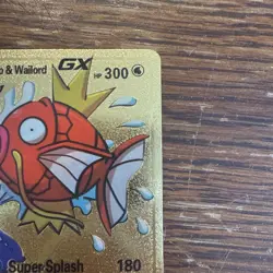 Gold plated Magikarp and Wailord GX Pokemon card, hp300, 161/181 - Image 3