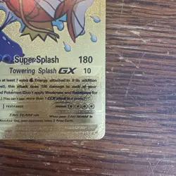 Gold plated Magikarp and Wailord GX Pokemon card, hp300, 161/181 - Image 4