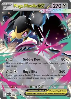 Mega Mawile EX 094/132 | Mega Evolution | Double Rare | NM Pokemon Card - Image 1