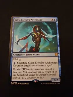 MTG Glen Elendra Archmage Wilds of Eldraine Commander Card #0094 - Image 1