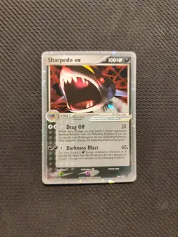 Pokemon card tcg Sharpedo ex EX Deoxys Holo foil Rare 104/106 near mint 2005 eng - Image 1