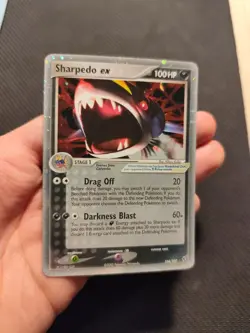 Pokemon card tcg Sharpedo ex EX Deoxys Holo foil Rare 104/106 near mint 2005 eng - Image 3