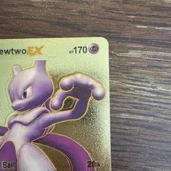 Mewtwo EX Gold Foil Fan Art Pokemon Card 98/99 🔥 HP 170 - Image 3